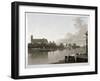 Westminster Abbey from the Opposite Side of River Thames, London, C1800-Samuel Rawle-Framed Giclee Print