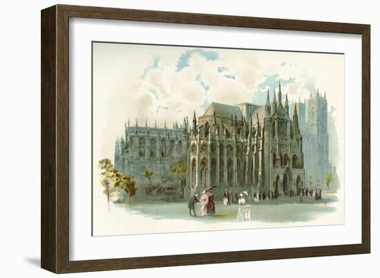 Westminster Abbey in the 19th Century-Charles Wilkinson-Framed Giclee Print