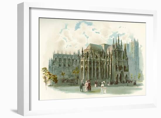 Westminster Abbey in the 19th Century-Charles Wilkinson-Framed Giclee Print