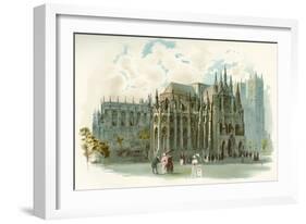 Westminster Abbey in the 19th Century-Charles Wilkinson-Framed Giclee Print