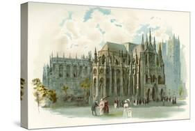 Westminster Abbey in the 19th Century-Charles Wilkinson-Stretched Canvas