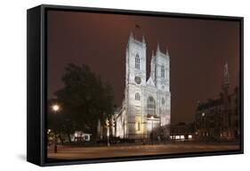 Westminster Abbey in the City of Westminster, London, England-David Bank-Framed Stretched Canvas