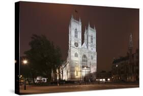 Westminster Abbey in the City of Westminster, London, England-David Bank-Stretched Canvas