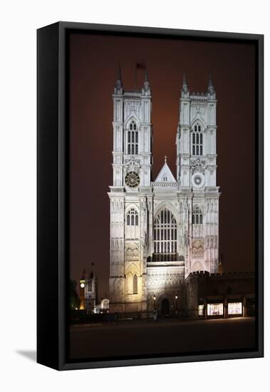 Westminster Abbey in the City of Westminster, London, England-David Bank-Framed Stretched Canvas