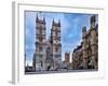 Westminster Abbey (Left) and Broad Sanctuary Building (Right), Westminster, London-Felipe Rodriguez-Framed Photographic Print