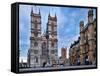 Westminster Abbey (Left) and Broad Sanctuary Building (Right), Westminster, London-Felipe Rodriguez-Framed Stretched Canvas