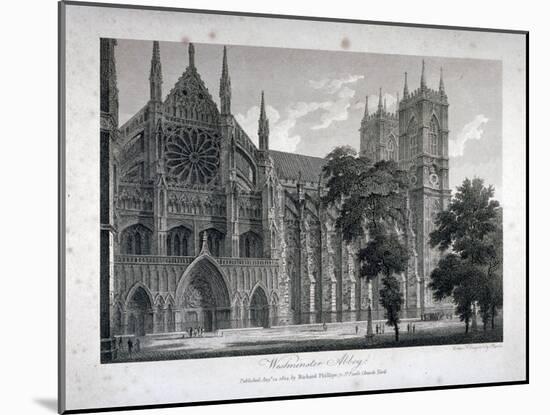 Westminster Abbey, London, 1804-Samuel Rawle-Mounted Giclee Print