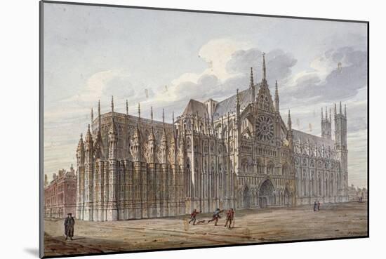 Westminster Abbey, London, 1816-John Coney-Mounted Giclee Print