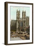 Westminster Abbey, London, England-null-Framed Art Print