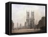 Westminster Abbey, London-Fred E.J. Goff-Framed Stretched Canvas