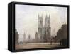 Westminster Abbey, London-Fred E.J. Goff-Framed Stretched Canvas