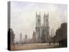 Westminster Abbey, London-Fred E.J. Goff-Stretched Canvas
