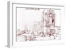 Westminster Abbey London --Wenceslaus Hollar-Framed Giclee Print
