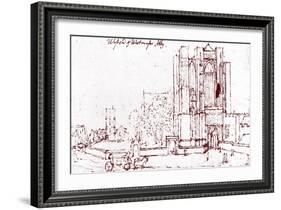 Westminster Abbey London --Wenceslaus Hollar-Framed Giclee Print