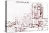 Westminster Abbey London --Wenceslaus Hollar-Stretched Canvas