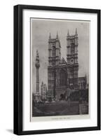 Westminster Abbey, West Front-null-Framed Giclee Print