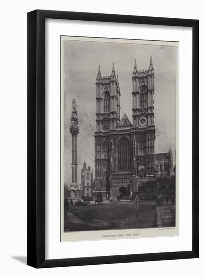 Westminster Abbey, West Front-null-Framed Giclee Print