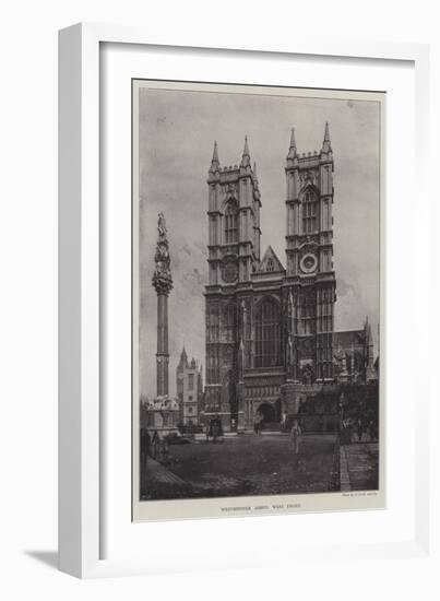 Westminster Abbey, West Front-null-Framed Giclee Print