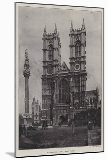 Westminster Abbey, West Front-null-Mounted Giclee Print