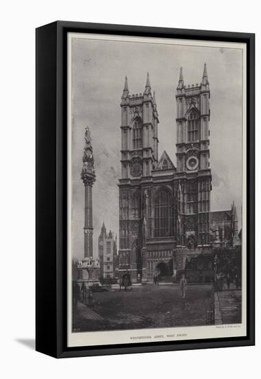 Westminster Abbey, West Front-null-Framed Stretched Canvas