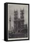 Westminster Abbey, West Front-null-Framed Stretched Canvas