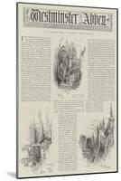 Westminster Abbey-Herbert Railton-Mounted Giclee Print