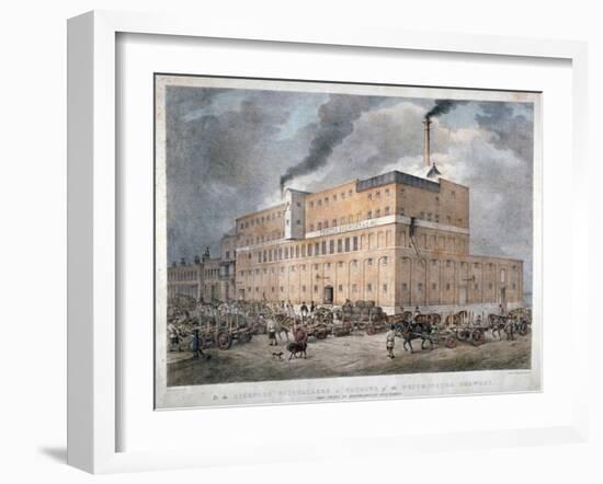 Westminster Ale and Porter Brewery on Horseferry Road, London, C1840-C Warren-Framed Giclee Print