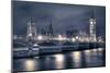 Westminster at Night-null-Mounted Art Print