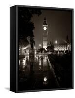 Westminster At Night-Craig Roberts-Framed Stretched Canvas