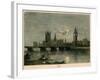 Westminster at Night-Lucien Marcelin Gautier-Framed Giclee Print