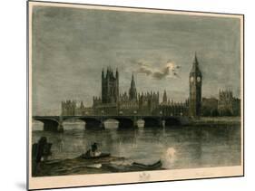 Westminster at Night-Lucien Marcelin Gautier-Mounted Giclee Print