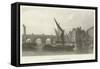 Westminster Bridge, 1745-null-Framed Stretched Canvas