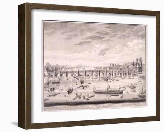 Westminster Bridge, 1747-Samuel Wale-Framed Giclee Print