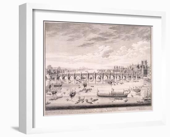 Westminster Bridge, 1747-Samuel Wale-Framed Giclee Print