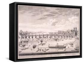 Westminster Bridge, 1747-Samuel Wale-Framed Stretched Canvas