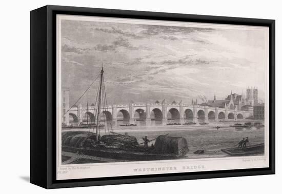 Westminster Bridge 1827-MJ Starling-Framed Stretched Canvas