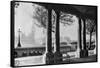 Westminster Bridge and Big Ben from the Terrace of St Thomas's Hospital, 1926-1927-null-Framed Stretched Canvas