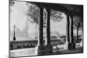 Westminster Bridge and Big Ben from the Terrace of St Thomas's Hospital, 1926-1927-null-Mounted Giclee Print