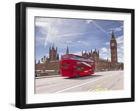 Westminster Bridge and the Houses of Parliament, Westminster, London, England, UK, Europe-Julian Elliott-Framed Photographic Print