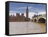 Westminster Bridge and the Houses of Parliament, Westminster, London, England, UK, Europe-Julian Elliott-Framed Stretched Canvas