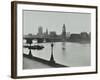 Westminster Bridge and the Palace of Westminster with Big Ben, London, 1934-null-Framed Photographic Print