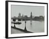 Westminster Bridge and the Palace of Westminster with Big Ben, London, 1934-null-Framed Photographic Print