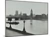 Westminster Bridge and the Palace of Westminster with Big Ben, London, 1934-null-Mounted Premium Photographic Print