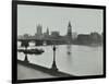 Westminster Bridge and the Palace of Westminster with Big Ben, London, 1934-null-Framed Photographic Print