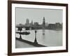 Westminster Bridge and the Palace of Westminster with Big Ben, London, 1934-null-Framed Photographic Print