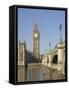 Westminster Bridge, Big Ben and Houses of Parliament, London, England, United Kingdom, Europe-James Emmerson-Framed Stretched Canvas