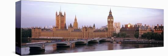 Westminster Bridge, Big Ben, Houses of Parliament, Westminster, London, England-null-Stretched Canvas