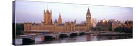 Westminster Bridge, Big Ben, Houses of Parliament, Westminster, London, England-null-Stretched Canvas