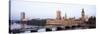 Westminster Bridge, Big Ben, Houses of Parliament, Westminster, London, England-null-Stretched Canvas