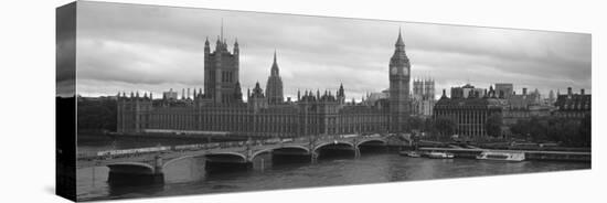 Westminster Bridge, Big Ben, Houses of Parliament, Westminster, London, England-null-Stretched Canvas